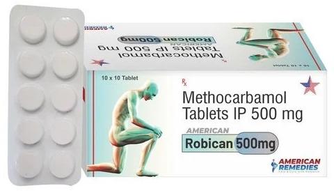 Robican 500 Methocarbamol Tablet, Packaging Size : 10x10