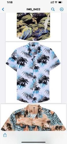 Plain Cotton Beach Shirts, Size : M, XL, XXL, XXXL