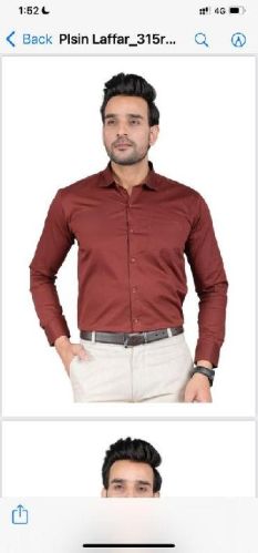 Full Sleeves Regular Fit Cotton Mens Formal Shirts, Size : XL, XXL