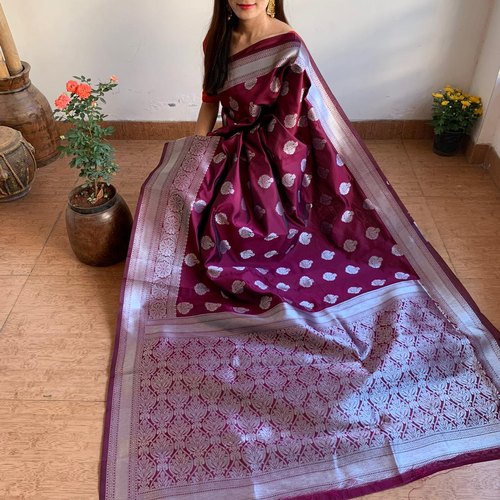 Soft Banarasi Silk Saree, Age Group : Adults