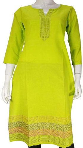 Ladies Cotton Long Kurti, Size : Multi Size