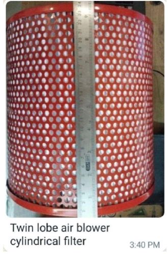 Twin Lobe Air Blower Cylindrical Filter, For Industrial Use