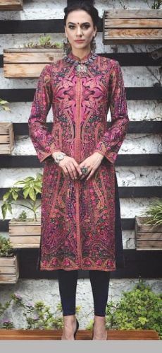 Printed Embroidered Designer Kurtis, Occasion : Party Wear