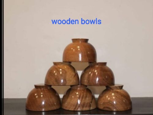 Round Wooden Bowls, For Hotel, Restaurant, Home