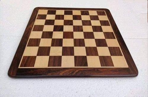 Polished Plain Wooden Chess Board Game, Size : Standard