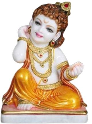 Marble Bal Gopal Ji Statue, For Temple, Home