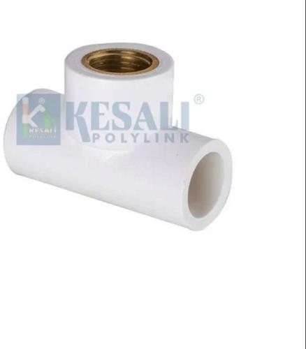 UPVC Brass Tee, Color : White