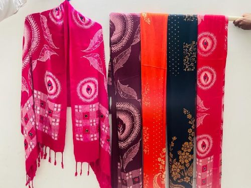 Printed Wool Ladies Jamawar Stole, Technics : Handloom