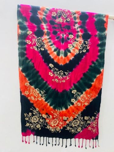 Printed Wool Ladies Modern Stole, Technics : Handloom