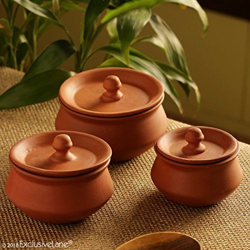 300-500gm Polished Clay Handi With Lid, Size : 7inch, 12inch