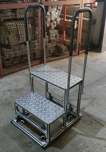 Aluminium Step Ladder, Color : Silver