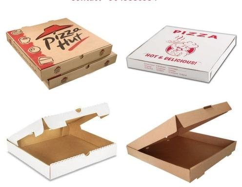 Maurya Enterprises Kraft Paper Pizza Packaging Corrugated Box, Feature : Recyclable, Eco Friendly