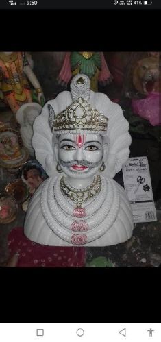 Marble Shyam Baba Statue, For Worship, Temple, Interior Decor, Office, Home, Garden, Packaging Type : Carton Box