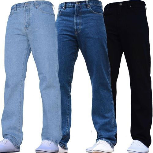 Mens Plain Denim Jeans, Fit Type : Regular Fit