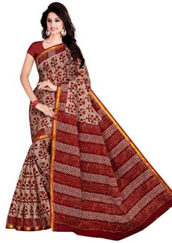 Stitched Pure Cotton Saree, For Easy Wash, Dry Cleaning, Anti-Wrinkle, Width : 5.5 Meter, 6 Meter