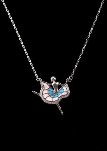 Dancing Barbie Pendent Diamond Unique Design Necklace