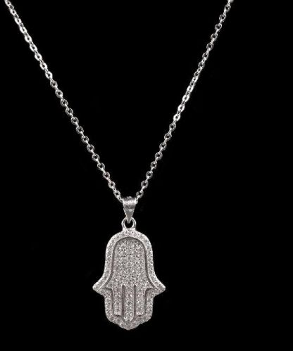 Silver Different Palm Neckless, Occasion : Daily Use, Engagement, Gift, Party