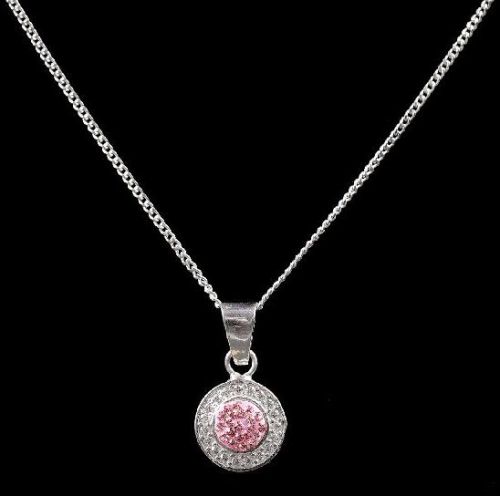 Peru Color Diamond Round Shape Necklace, For Jewellery Use, Purity : 925 Silver