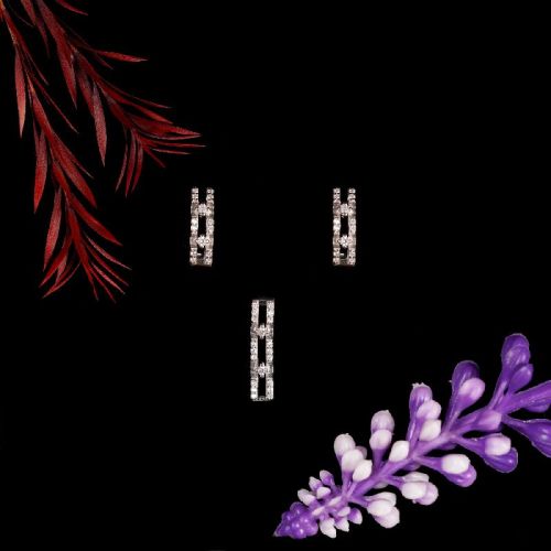 Two Diamond Pendent Set Neckless, Packaging Type : Plastic Packet, Paper Box