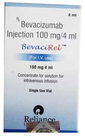 Bevacirel 100 Mg-4 Ml Bevacizumab Injection, For Hospital, Clinic, Medicine Type : Allopathic