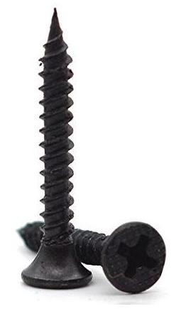 (Mild Steel) Black Coated Drywall Screws, Length : 19 Mm