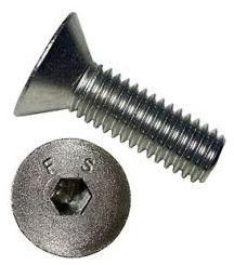 (Mild Steel) Black Coated Socket Flat Head Screw, Length : 8 Mm