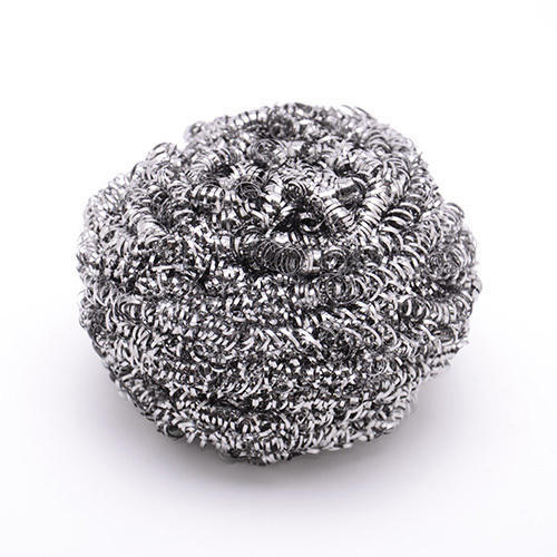 Round Stainless Steel Scrubber, For Gives Shining, Packaging Type : Packet