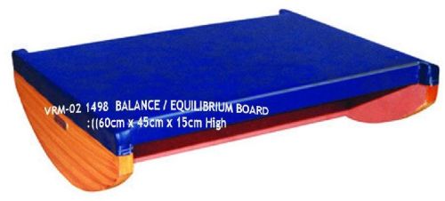 Blue Rectangular Wood Polished Vrm-02 1498 Balance Board, For Therapy, Pattern : Plain