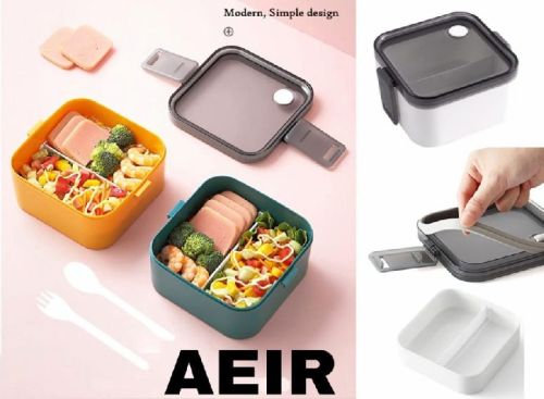 AEIR Plastic Lunch Box, For Food Packaging, Pattern : Plain
