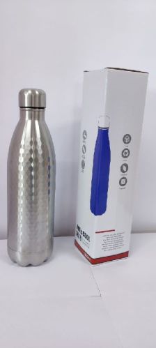 Stainless Steel Hot and Cold Bottle, For Office, Travel, School Etc., Packaging Type : Paper Box