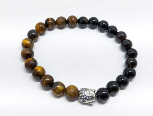 20gm Unpolished Printed Stone Evil Eye Bracelet, Gender : Male