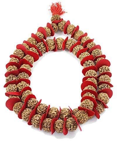 Natural Wood Beads Rudraksha Mala, For Religious, Size : Standard
