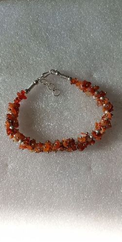 Polished Stone Chips Bracelets, Size : 0-10mm