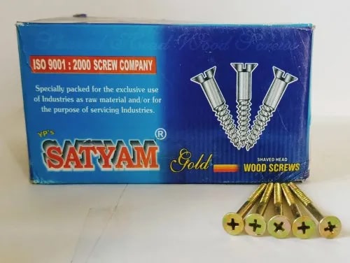 Polished Mild Steel Bimetal Wood Screws, Certification : ISI Certified