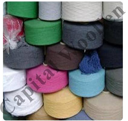 Dyed Regenerated Yarns, For Textile Industry, Technics : Machine Made