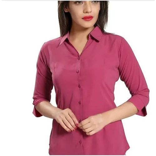 Ladies Plain Shirts, Size : M, XL, XXL