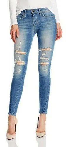 Denim Ladies Ripped Jeans, Size : XL