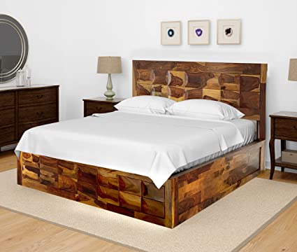 Rectangular Wooden King Size Bed, For Living Room, Specialities : High Strength, Fine Finishing