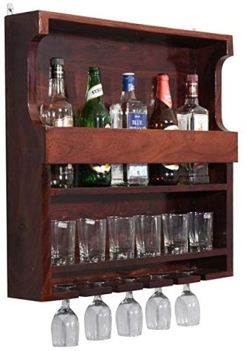 Rectangular Wooden Mini Bar Cabinet, For Home, Hotel, Feature : Attractive Designs, High Strength