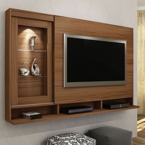 Wooden TV Wall Unit, Shape : Rectangular