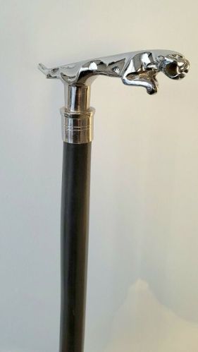 Classic Style Jaguar Handle Walking Stick, Feature : Fine Finished
