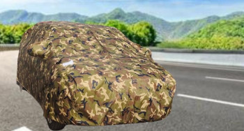 Stitched Ignite Jungle Green Print Car Cover