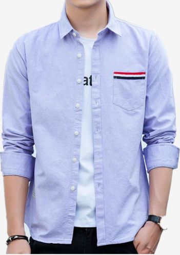 Plain Mens Casual Shirt, Sleeve Style : Long Sleeve