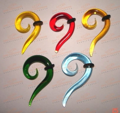 Glass Tail Spiral Body Piercing Jewelry, Packaging Type : Plastic Packet