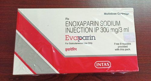 Intas Evaparin 300mg Injection, For Hospital, Clienic, Packaging Size : 3ml