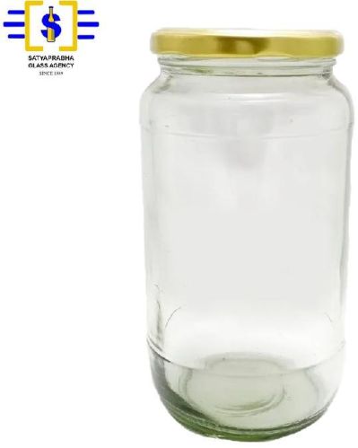 Glass Round Label Jars, For Stores, Feature : Fine Finish, Light Weight, Optimal Durability