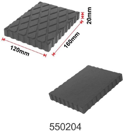Car Lift Rubber Pads, Shape : Rectangular
