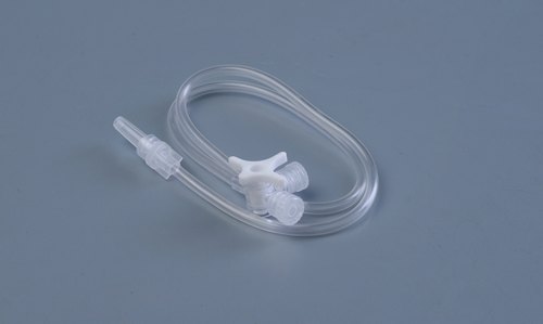 Medical Grade Plastics 3way Stopcock With Extension, Color : White, Red, Blue