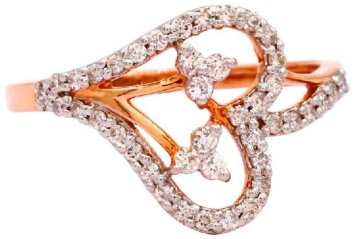 Certified Women Gold Diamond Ring, Gender : Female