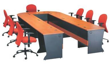 Polished Wood U Shaped Conference Table, Style : Modern